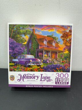 Memory Lane puzzle 🔴3/$25🔴Violet Lives Here 300 Piece EZ Grip Puzzle NEW